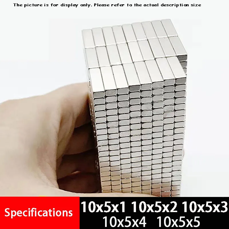 

50/100 PCS Super Strong Square Magnets Rectangular Rare Earth Neodymium Iron Boron Permanent Magnetic Block Magnet N35 10x5x3
