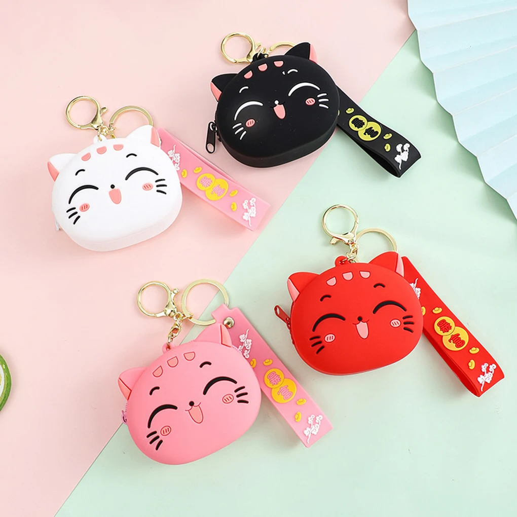 

Coin Purse Fashionable Cute Delicate Change Purses Casual Simple Style Keychain Wallet Pendant Gift Key Rings Storage