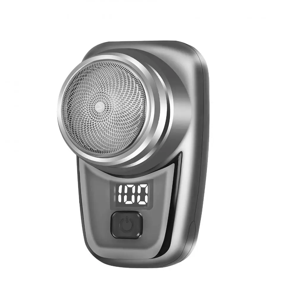 

Portable Electric Shaver Digital Display Shaver Waterproof WetDry Double Use Mini TypeC Fast Charging Pocket Razor Beard Trimmer