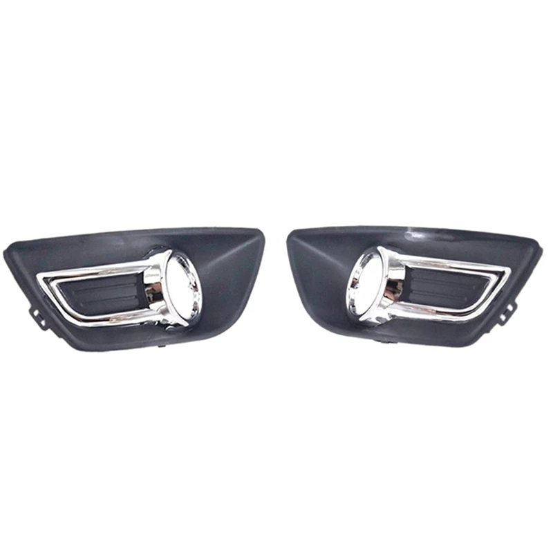 

2 Pcs Car Front Fog Lights Cover Fog Lamp Hood Frame Fog Lamps Shade For Citroen C4 2008 2009 2010 2011 Right & Left