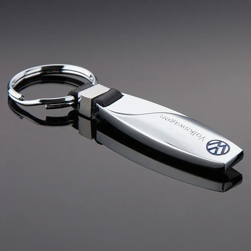 

Металлический брелок с логотипом автомобиля для Volkswagen Passat Jetta Lavida Sagitar Touareg Tiguan Vento T-ROC C-TREK, брелок для ключей, подвеска