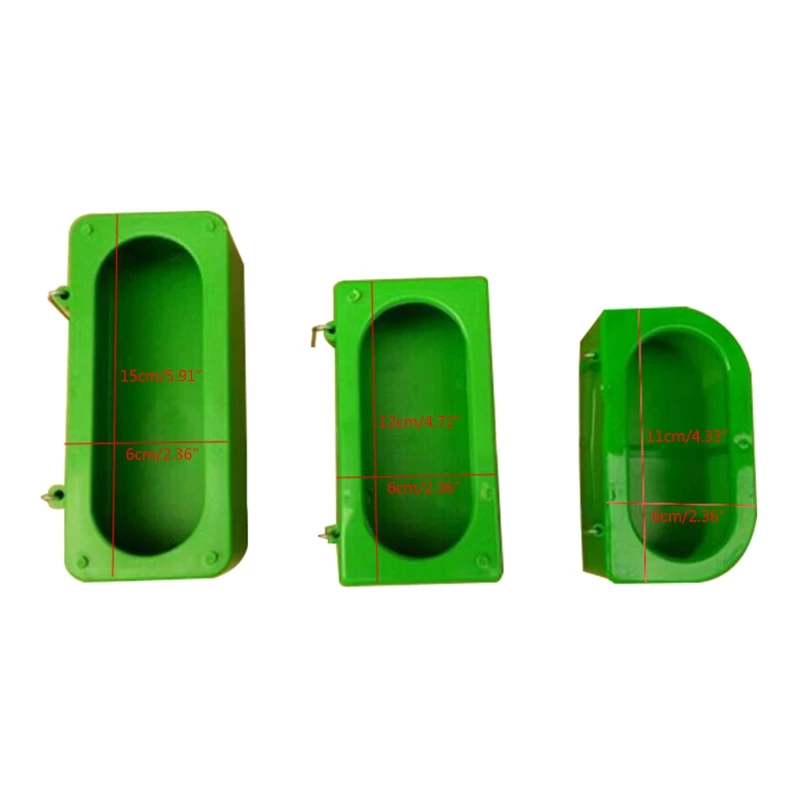 Drinking Water Cups For Pigeons Quails Plastic Hanging  Bowls With Hooks Bird Bath For Small Birds