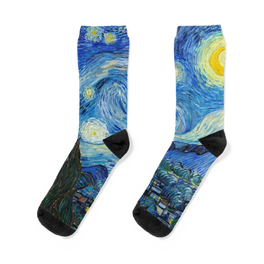 Художественные носки Vincent van Gogh The Starry Night мужские и женские