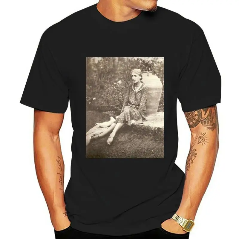 

2020 Summer Fashion Brands Short Sleeve Novetly Printed T-Shirt Virginia Woolf Classic Literature Woman Writer Striped T Shirt