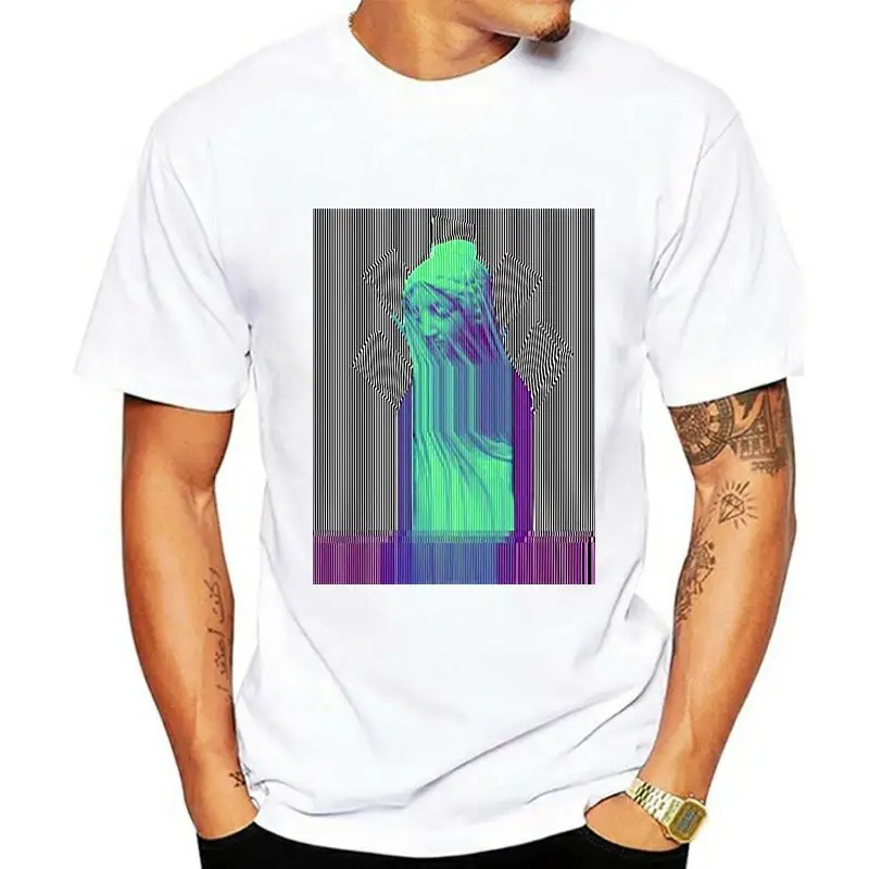 

Футболка мужская с принтом «статуя оптической Иллюзии»