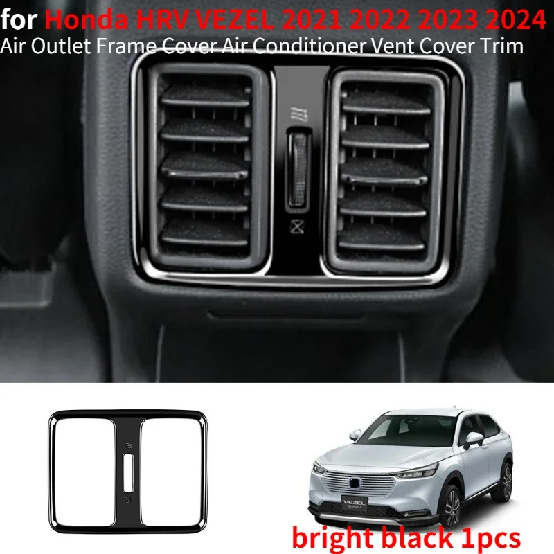 

Задний подлокотник, крышка рамы вентиляционного отверстия кондиционера, отделка для Honda HRV VEZEL, внутренние аксессуары 2021 2022 2023 2024