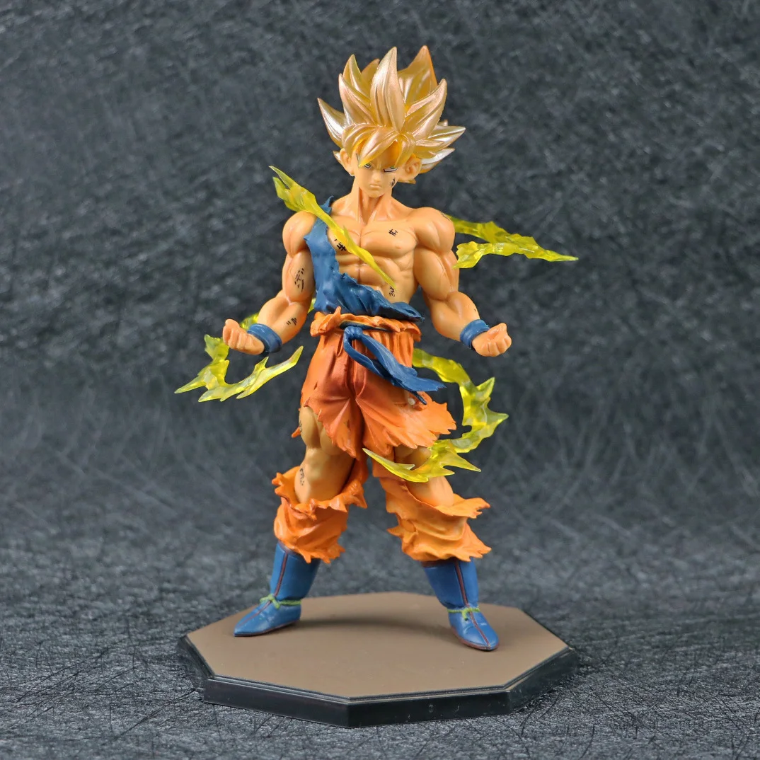 Bandai Драконий жемчуг Goku экшн-фигурка Аниме Супер сайян модель подарки