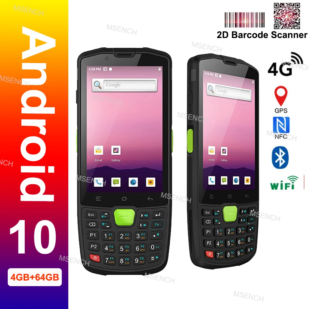 

Ручной КПК с поддержкой 4G, Wi-Fi, GPS, Bluetooth, NFC, Google Play