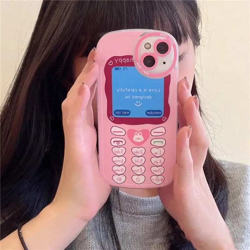 

3D Cute Cartoon Pink Soft Silicone Case For iPhone 13 Mini 12 Pro Max 11 Pro XS Max 7 8 Plus Lovely Camera Lens Protective Cover