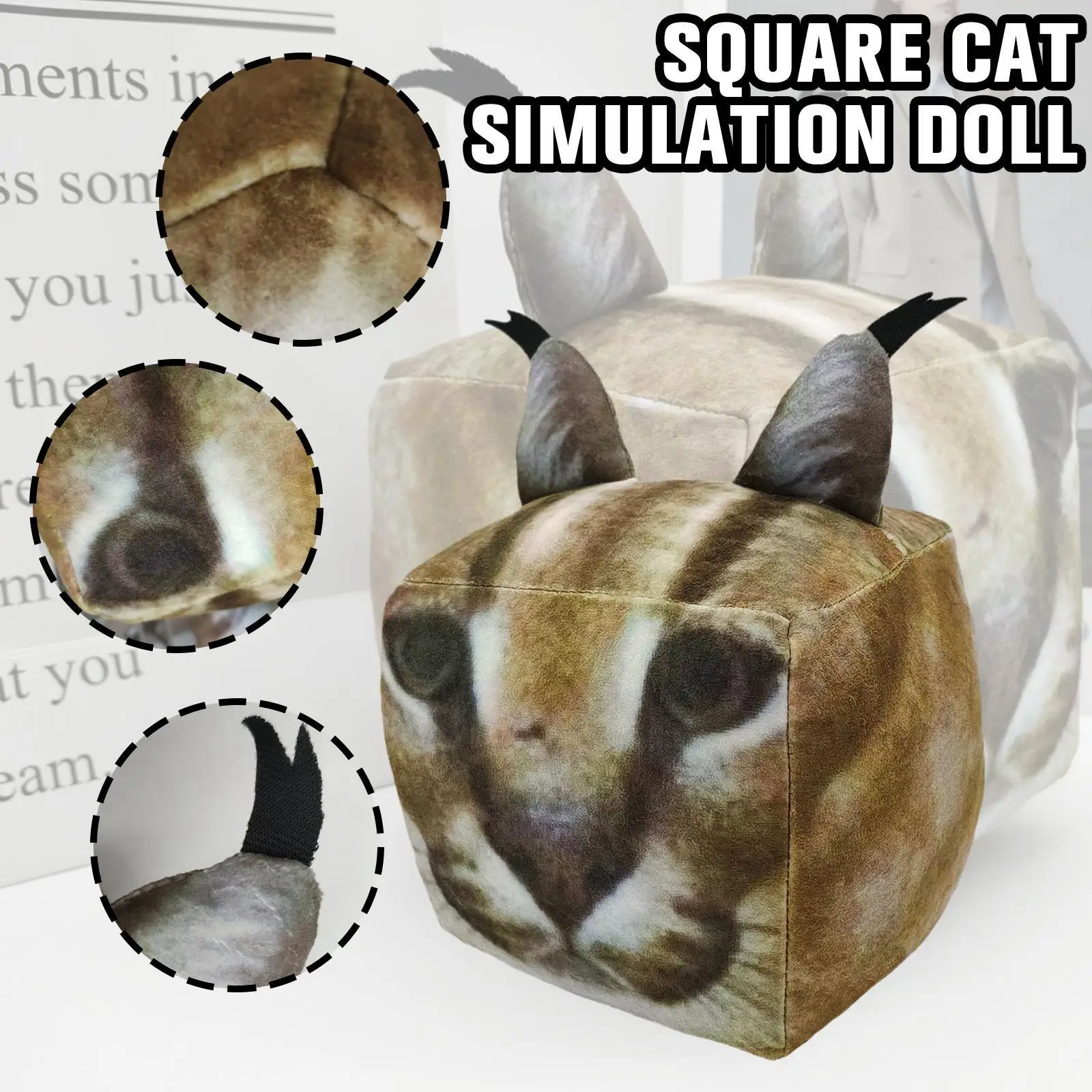 

Дюйма высокие 3d квадратные плюшевые большие игры Мягкие Большие Животные Floppa Kawaii Детские игрушки Плюшевые B2u5