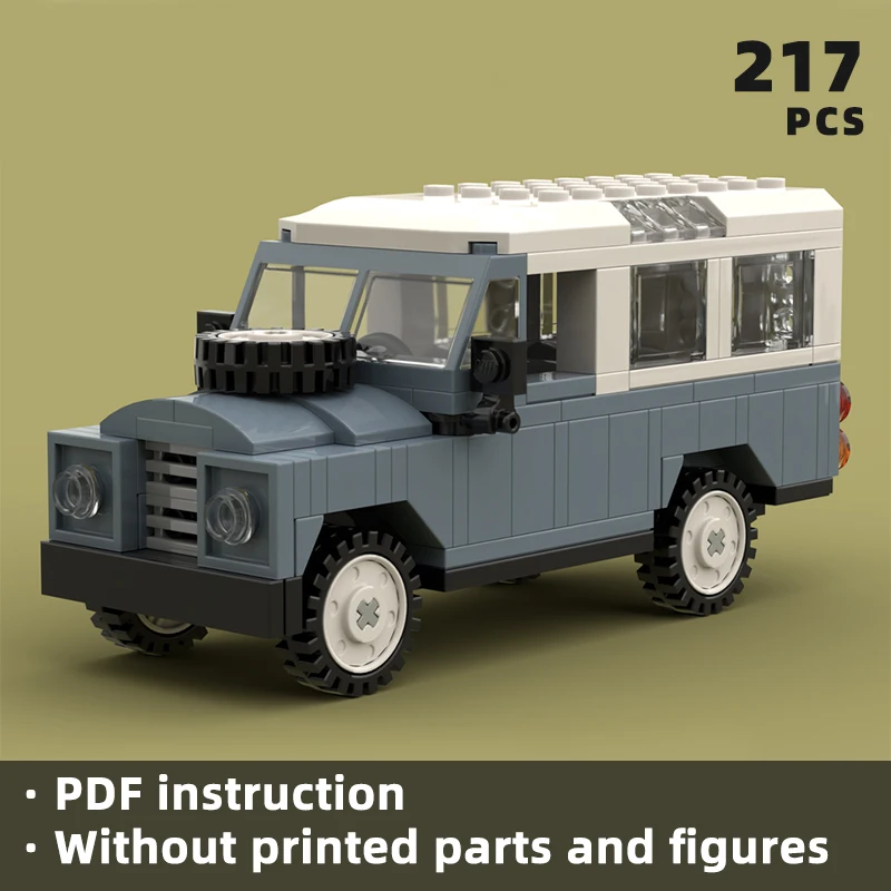 Классический LWB 109 кирпичей винтажный автомобиль 4X4 блоки для внедорожников