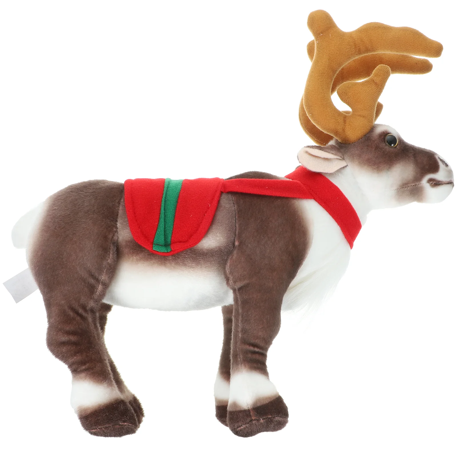 

Plush Reindeer Stuffed Toy Christmas Decor Gift Rudolph Deer Antlers Toy Animal Plushie Pillow Doll Soft Sleeping Hugging Pillow
