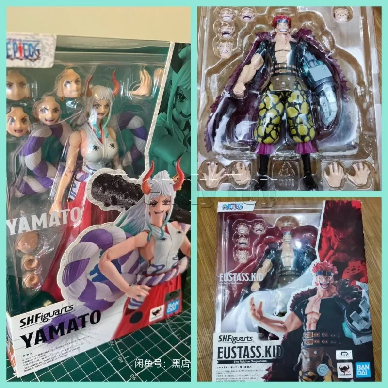 Фото В наличии оригинальные фигурки Bandai S.H.Figuarts One Piece: Ямато, Юстас Кидд, подвижные модели игрушек. №1