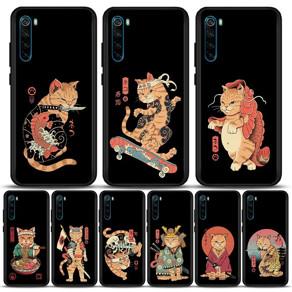 

Neko Ramen Japan Cat Kitty Anime Phone Case For Xiaomi Mi 10 Nnte 10 Mi CC9 Mi CC9E Mi CC9 Mi 9T Mi 9 Mi 9SE Mi 8 Mi A2 Pro Lite
