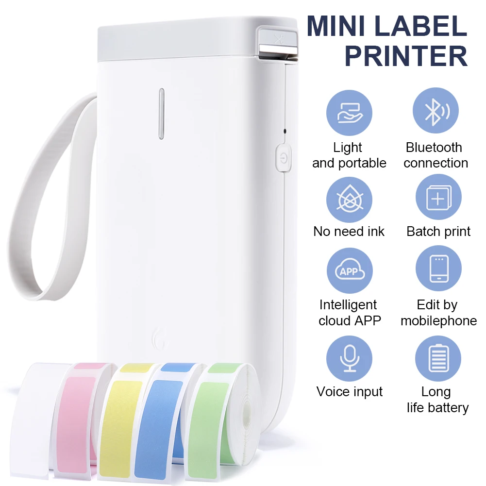 

Thermal D11 Wireless Printing Printer Portable Tab Kits Pocket Labeling Label Maker Fast Bluetooth Organization Home Use Office