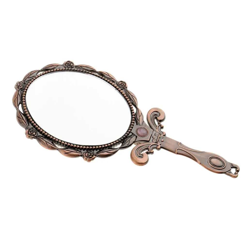 Винтажное ручное косметическое складное компактное карманное зеркало для