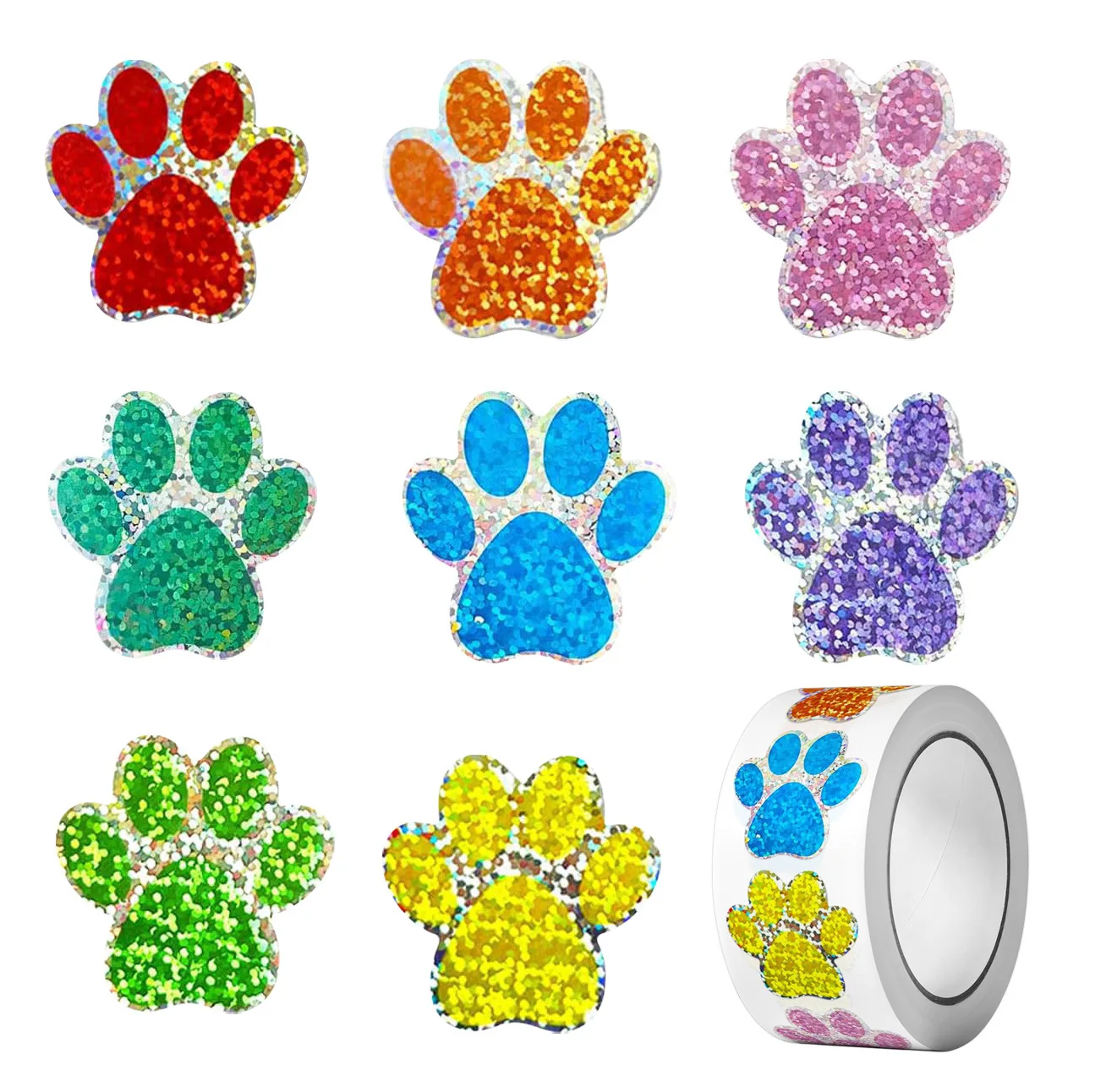 

Набор стикеров с собачьими лапами 100 шт