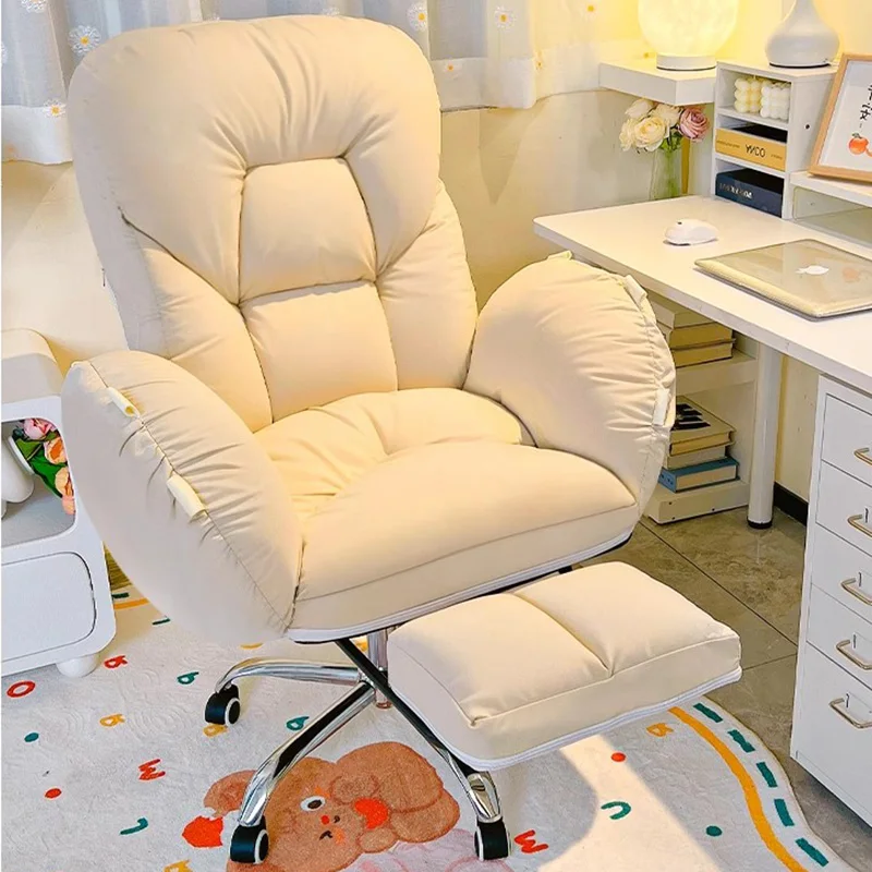 Поворотный офисный стул с подъемником для геймера удобная игровая подставка ног