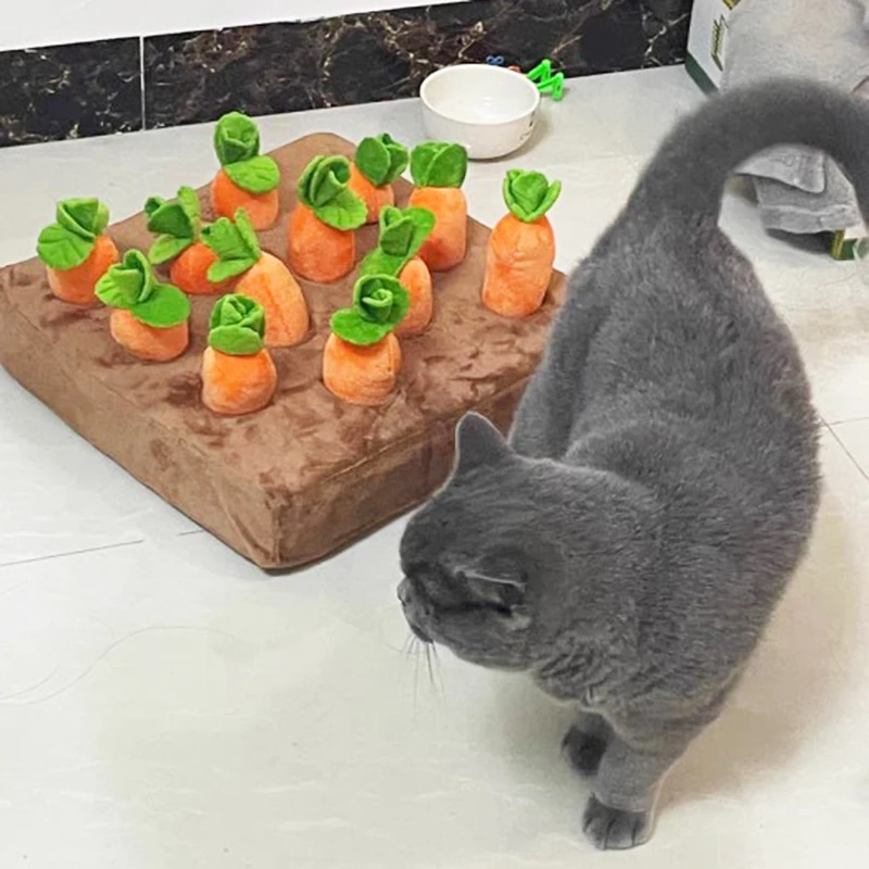 Креативный коврик для жевания домашних животных в форме моркови рыба овощное