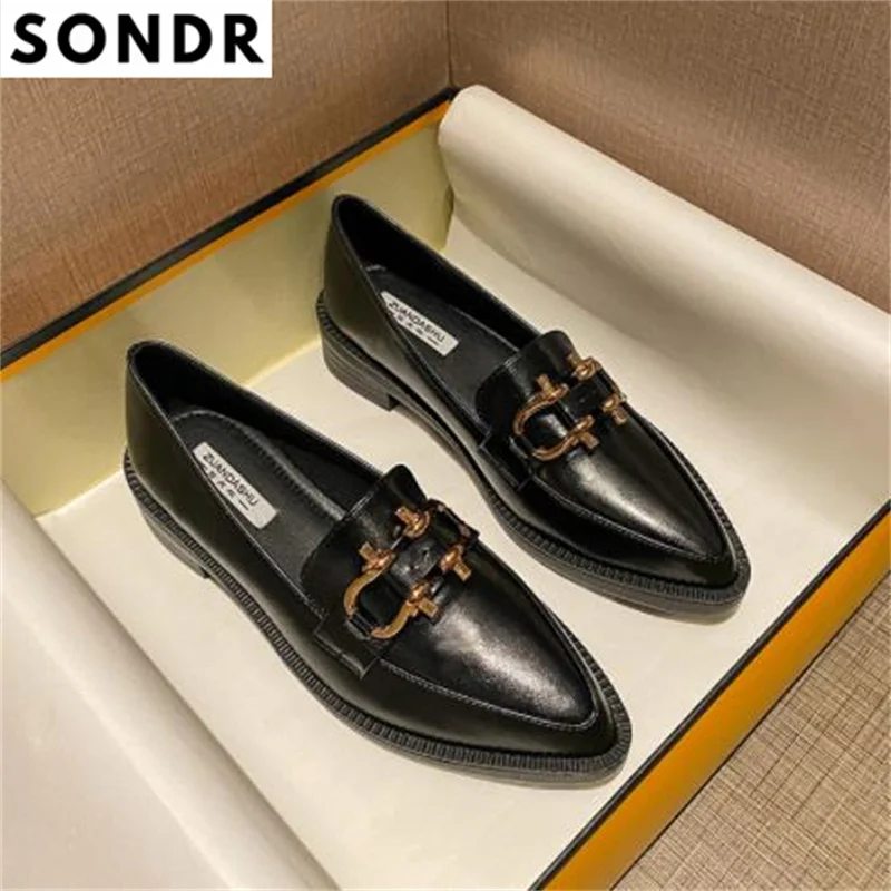 

Small leather shoes, women's shoes, British style, all-match explosion autumn and winter shoes, women's single shoes, loafers 42