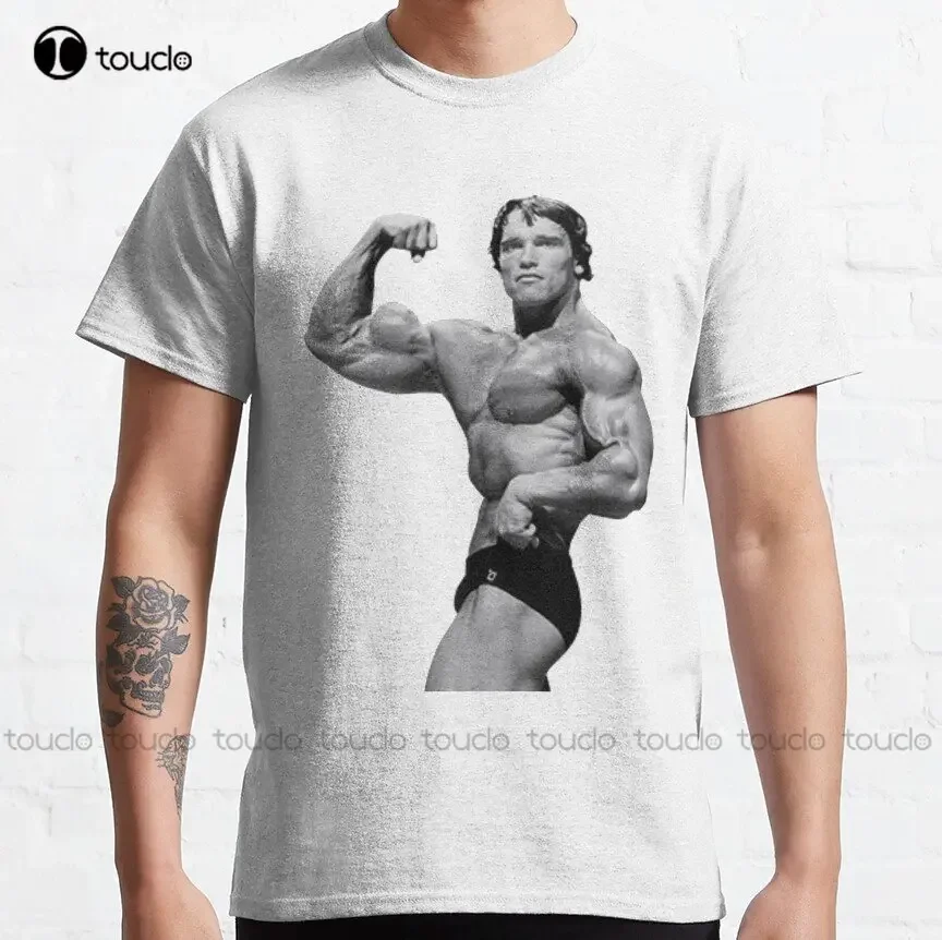 Arnold Schwarzenegger Classic T-Shirt Custom Aldult Teen Unisex Digital Printing Tee Shirts Funny Art Streetwear Cartoon
