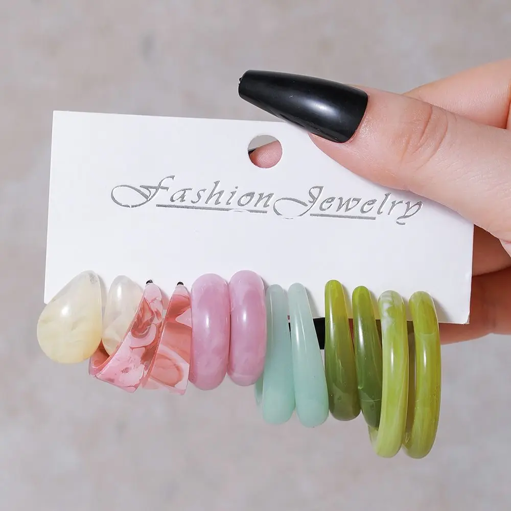 Милые акриловые серьги-подвески для девочек модные милые Разноцветные серьги из