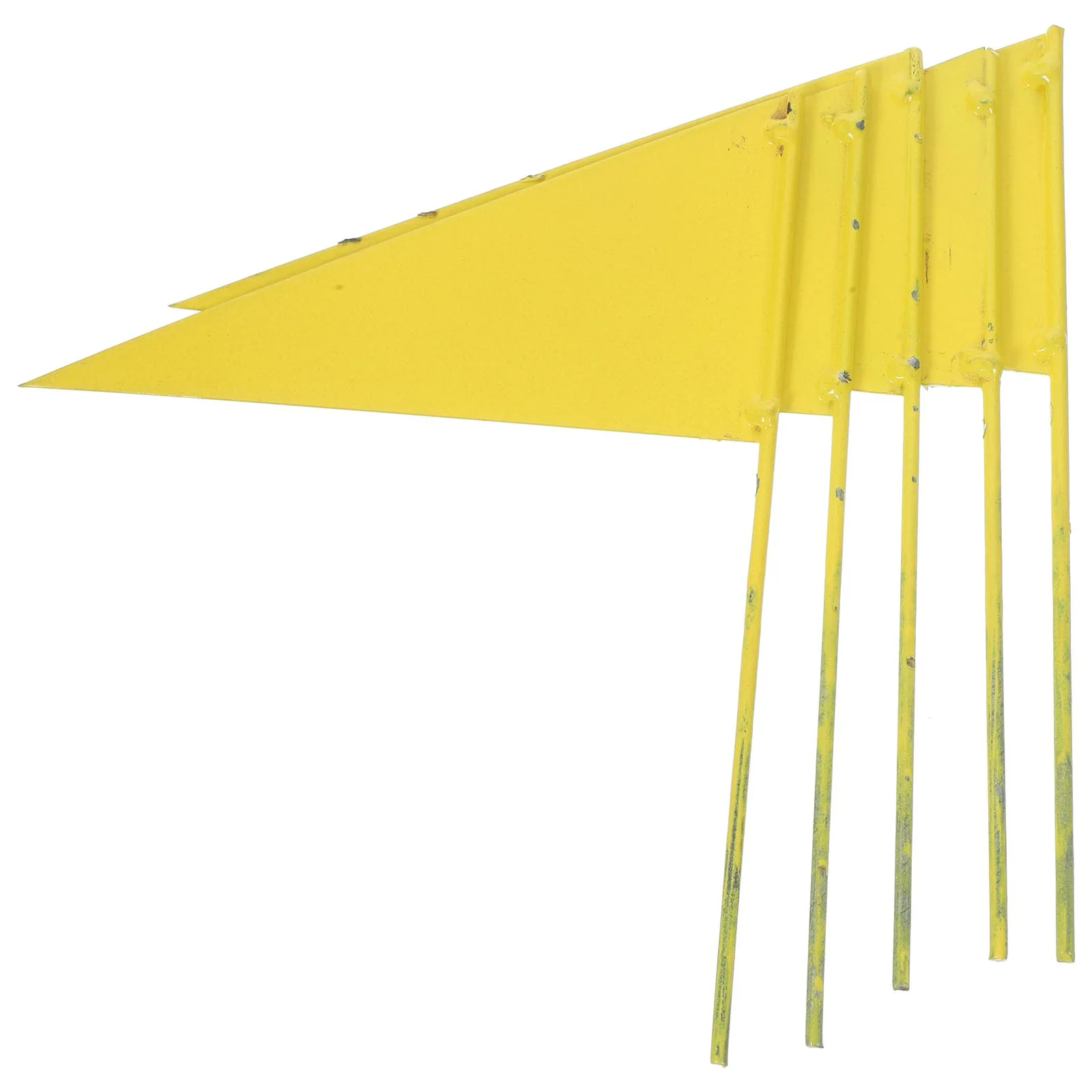 

Little Red Flag Sprinkler Flags Triangular Yard Marking Yards Steel Pole Dog Training