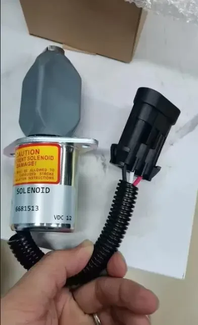 Топливный стопорный электромагнитный клапан для погрузчика Bobcat 751 743 753 763 773 Kubota