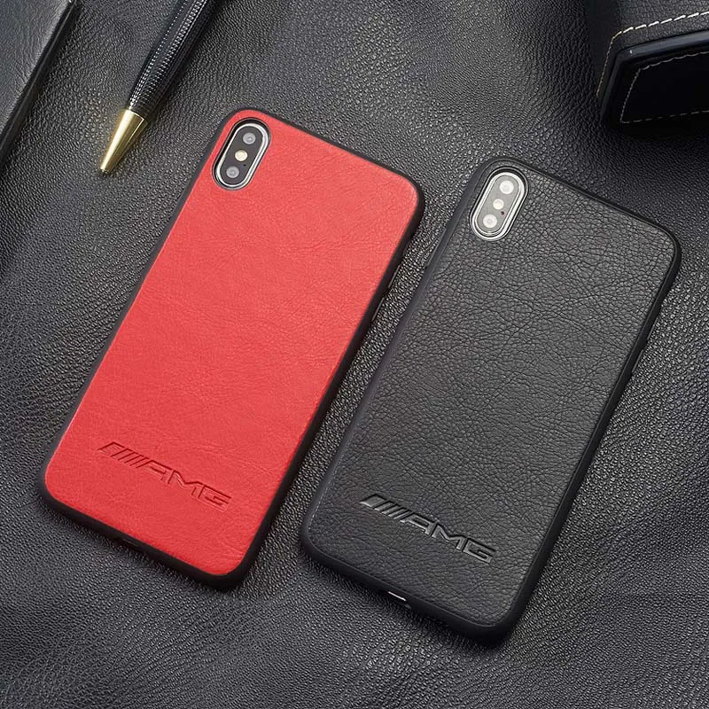 

Кожаный чехол для телефона Mercedes Benz AMG W203 W140 W205 CLA iPhone 14 13 12 11 Pro Max Plus, чехлы для объектива, полноразмерный чехол для телефона