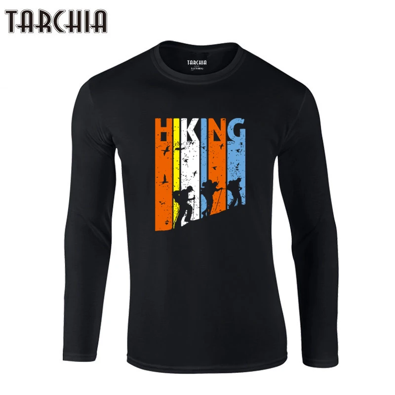 Мужская футболка с длинным рукавом TARCHIA недорогая большого размера из 2022 хлопка