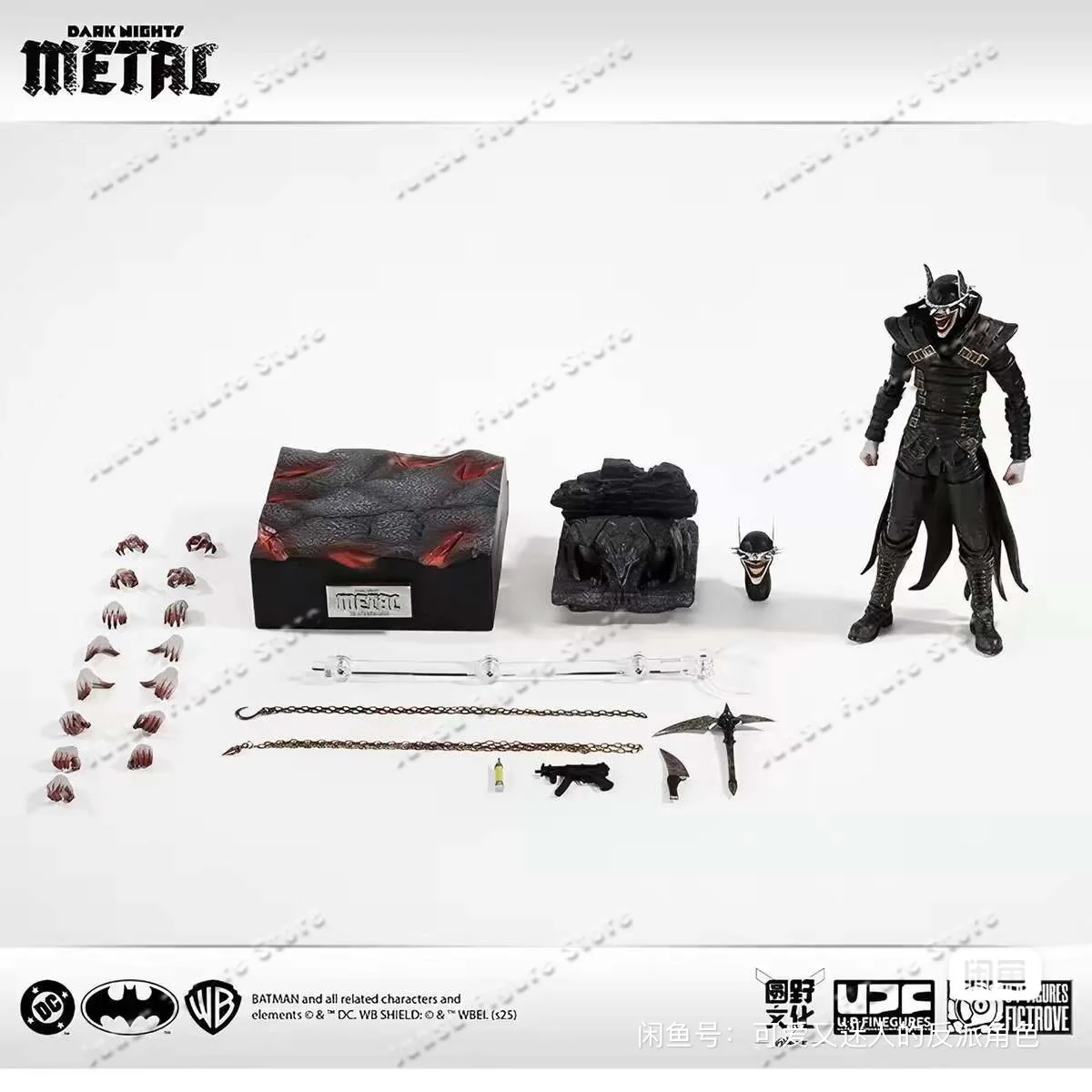 Фото В наличии: Оригинальные коллекционные фигурки LPZZ UPFinegures Dark Night Metal The Batman Laughing Bat Stock Anime Action №2