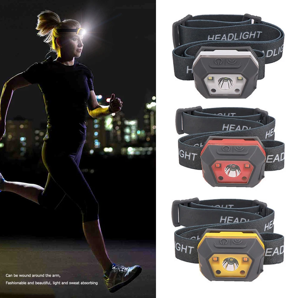 

XPG LED Headlamp Powerful Night Flashlights Rechargeable 500LM Lightweight Smart Sensing Waterproof for Running Hiking