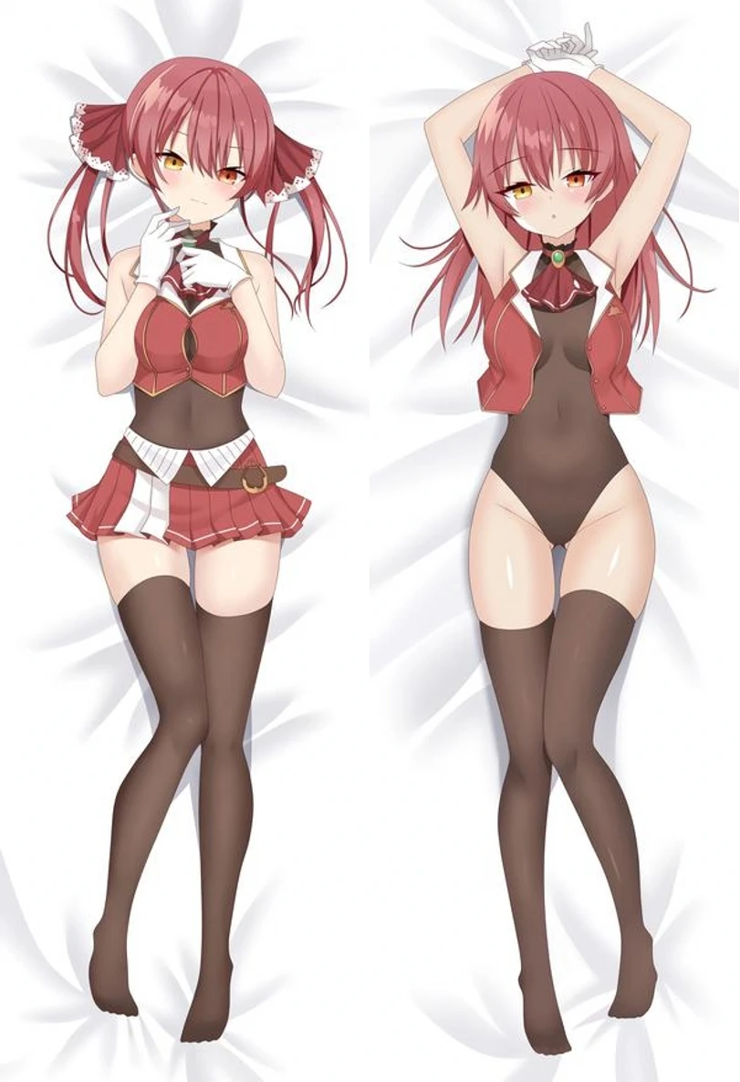 Аниме мультфильмы Star Hololive AVTuber Houshou Marine косплей наволочка дакимакура аниме