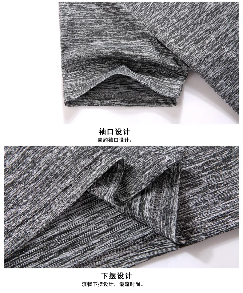 

7074-Summer men's round neck T-shirt solid color loose clothes five points men's clothing