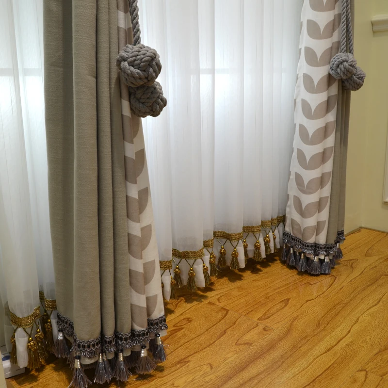 Скандинавский светло-серый лист из хлопка и льна | Дом сад