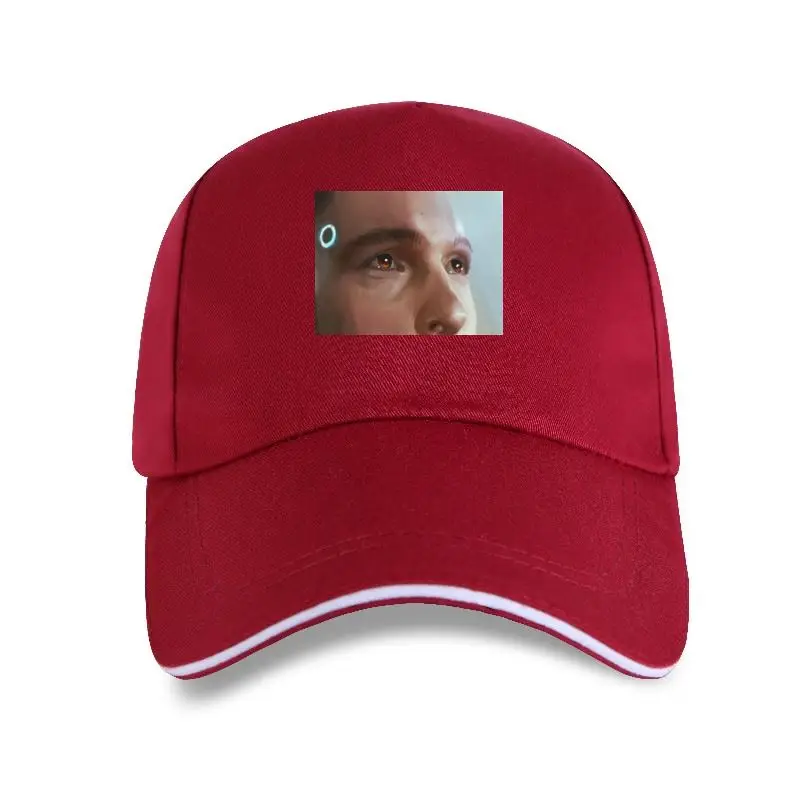 

new cap hat Detroit Become Human Hello My Name Is Connor Print Fun Cotton Baseball Cap Streetwear Men