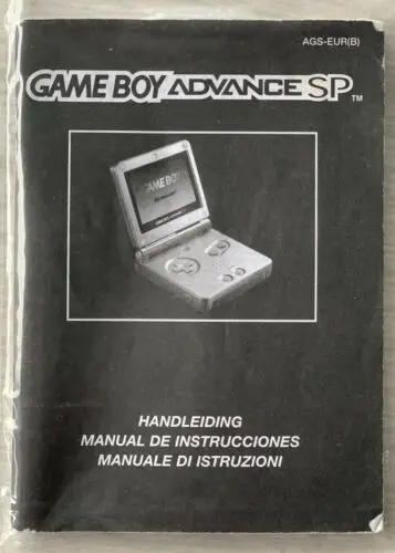 

Game boy advance sp console manual