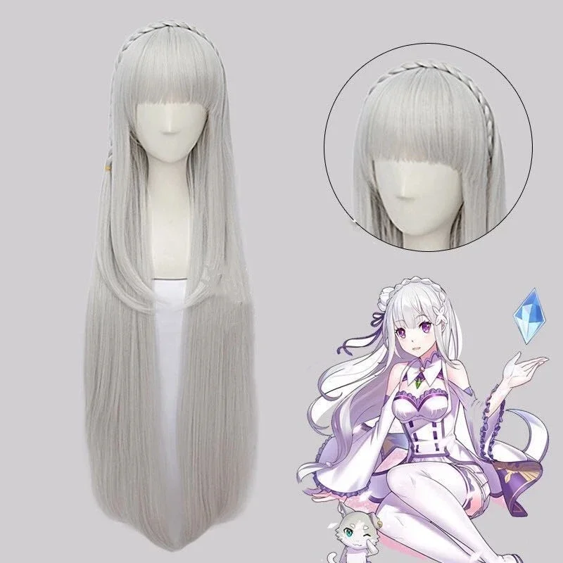 Аниме Re:Life In A Different World From Zero Emilia карнавальный костюм для взрослых и женщин