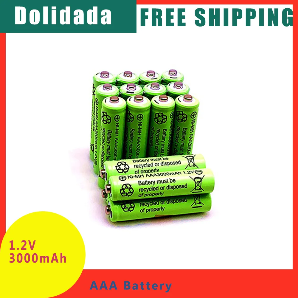 

Dolidada 4-20 Pieces Original Aaa 3000mah 1.2v Good Quality Rechargeable Battery Aaa 3000mah Ni-mh Rechargeable 1.2v 2a Battery