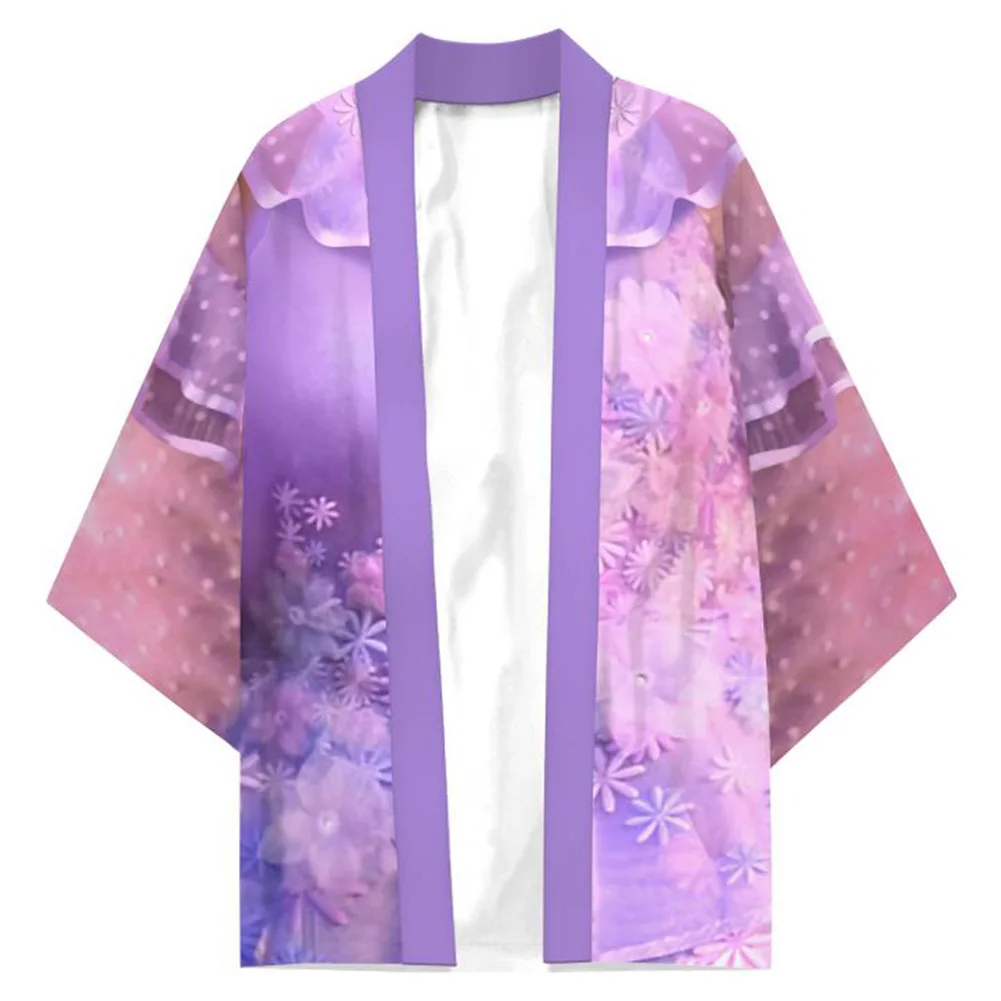 

Anime Mirabel Isabela Cloak Kimono Cardigan Robe Cospaly Costume Print Casual Coat