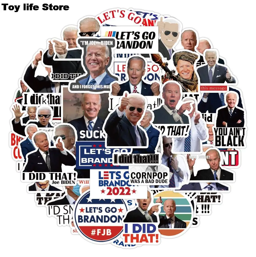 

10/30/50pcs Joe Biden Funny Stickers I Did That Waterproof Stickers Car Laptop Phone Bike Guitar Graffiti Sticker Decal for Kids