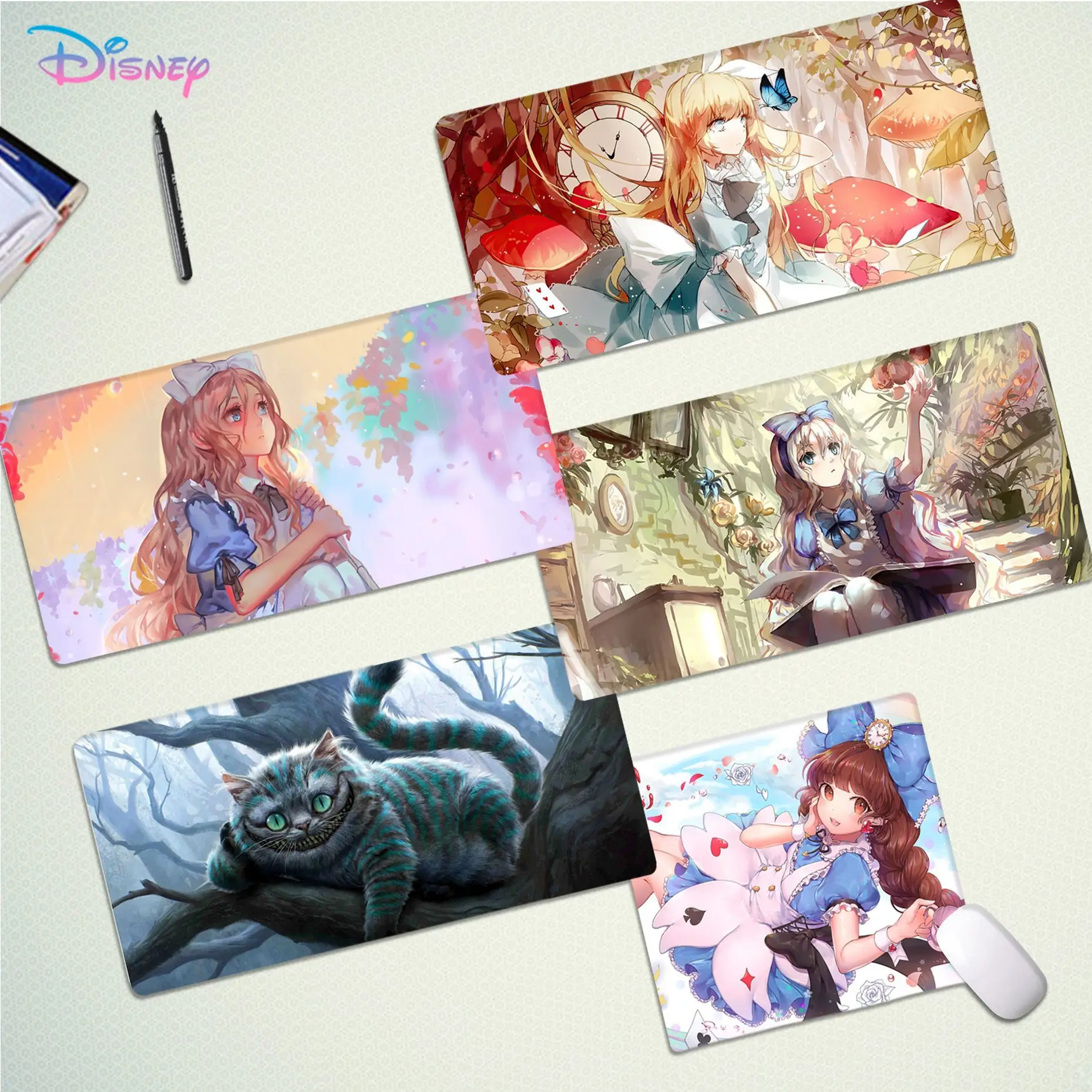 

Disney Alice In Wonderland Mousepad Beautiful large gaming mousepad L XL XXL gamer mouse pad Size for Keyboard Pad for Gamer