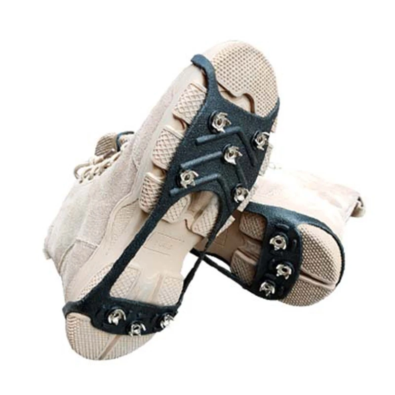 

8-Tooth Ice Snow Grips Over Shoe/Boot Traction Cleats ​Spikes Anti Slip Footwear Over Shoes Covers Crampon E56D