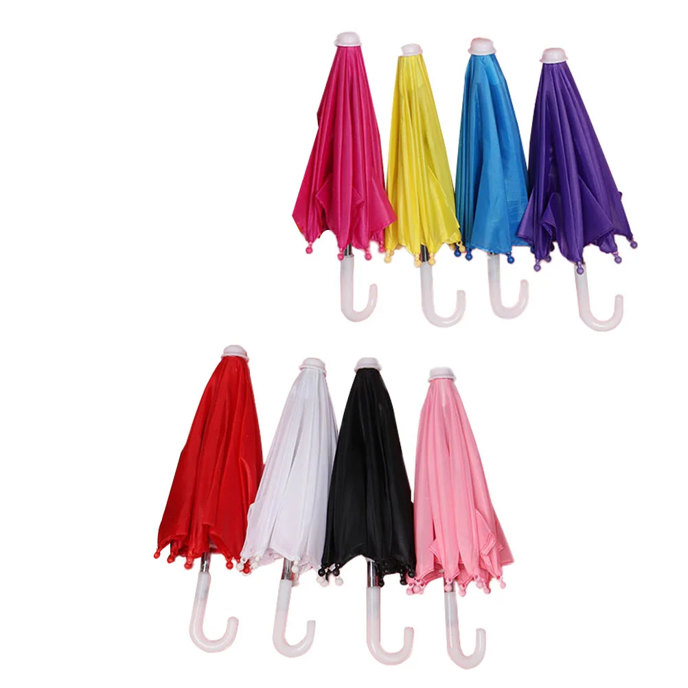 

8Pcs Decorative Umbrella Small Toy Umbrellas Dolly House Ornament
