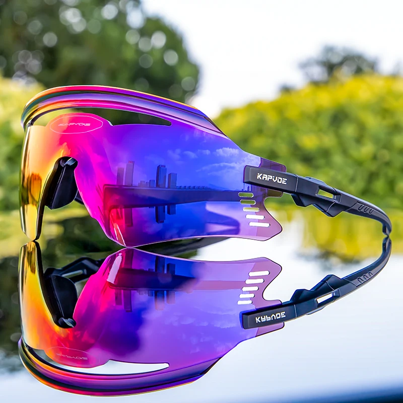 

2022 New Kapvoe Skiing Eyewear Man Mountain Bicycle Sunglasses Woman Cycling Goggles Outdoor Snowboard Mask MTB Cycling Glasses