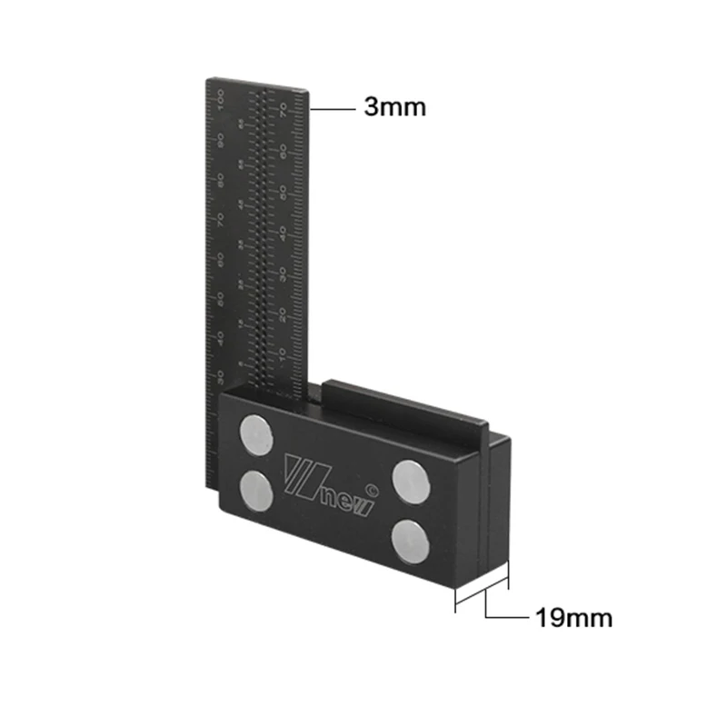L-образная линейка для деревообработки мм/дюйм