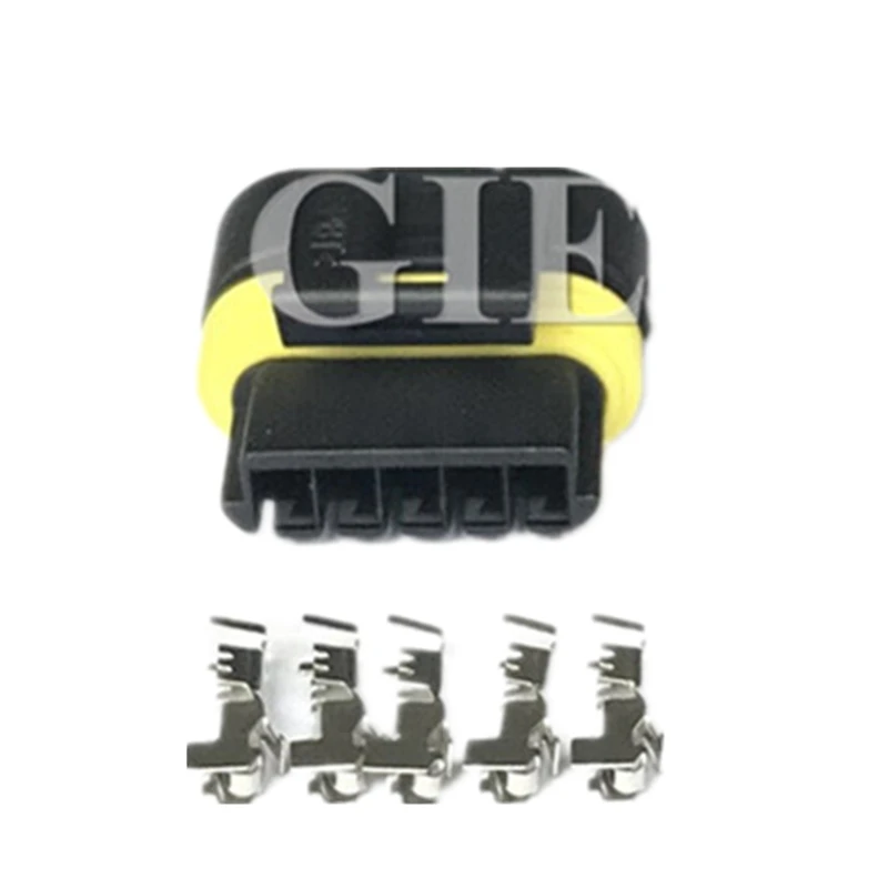 

2 комплекта 5-контактный 12162825 Женский и мужской автомобильный электрический разъем, вилка катушки зажигания, розетка переменного тока в сборе для автомобиля