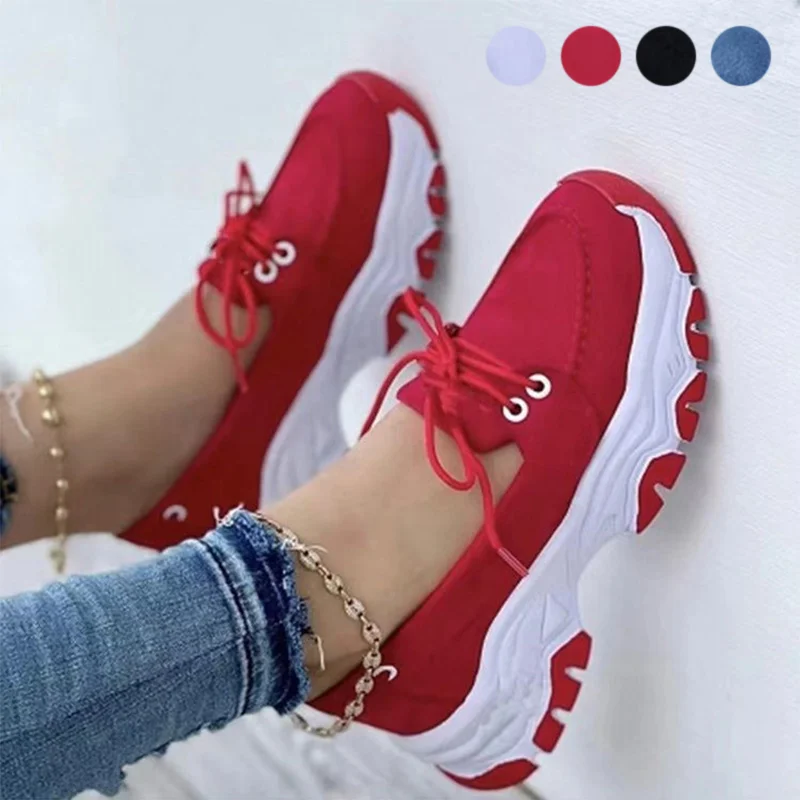 Women Sneakers Vulcanized Shoes Breathable Mesh Sport Shoes Ladies Casual Platform Shoes Zapatillas Mujer