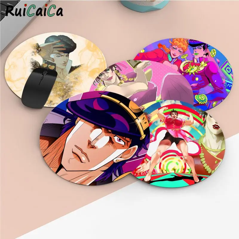 

Jojo Bizarre Adventure Small Round Big Promotion Table Mat Student Mousepad Computer Keyboard Pad Games Pad For PC Mouse Carpet