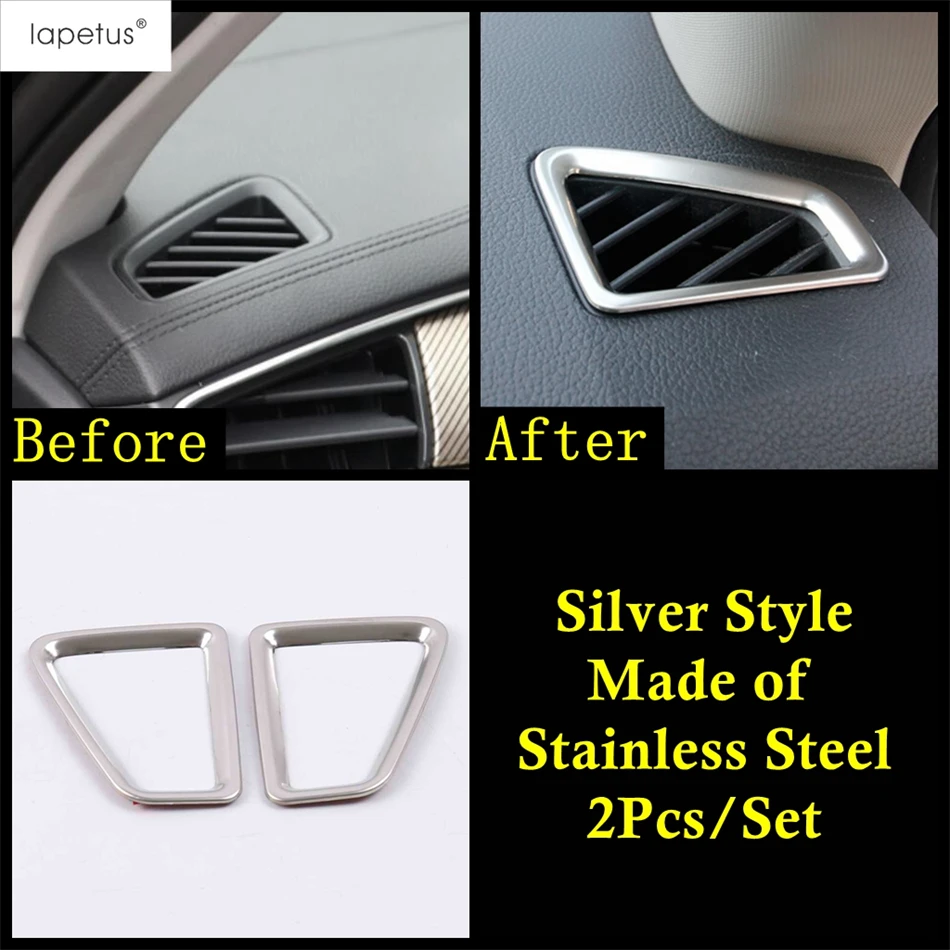 

Приборная панель автомобиля, вентиляционное отверстие для кондиционера, рамка, накладка для Skoda Kodiaq 2017-2023, аксессуары из нержавеющей стали для интерьера